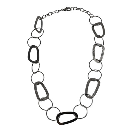 Lange Halskette Damen Schwarz modern 68 cm Damenhalskette Kette KARMA