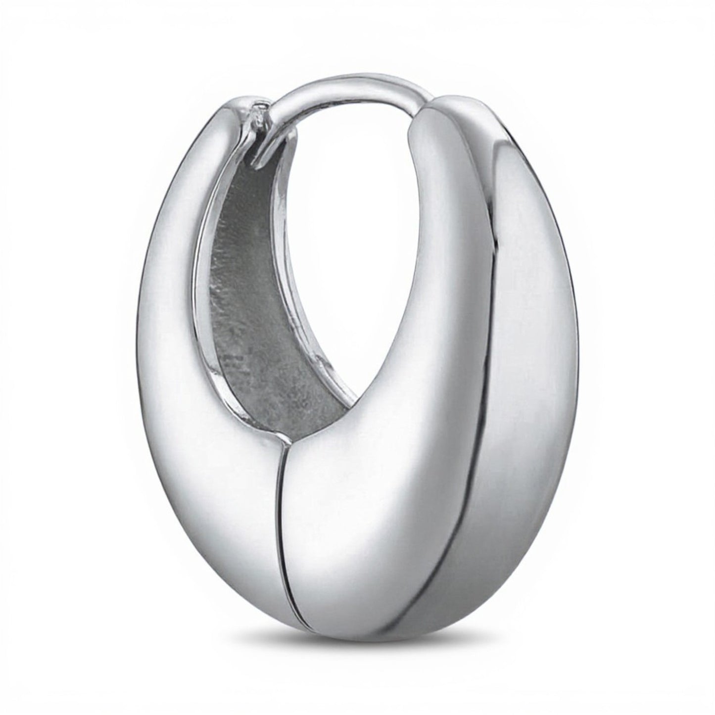 Creolen Ohrringe Damen Silber modern KARMA