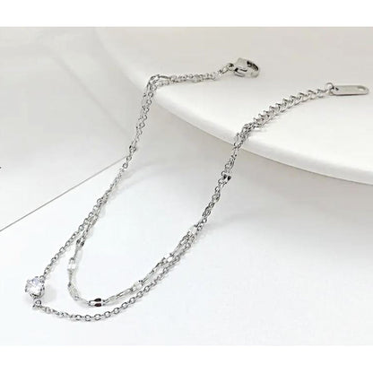 Filigranes Armband mit Zirkon KARMA
