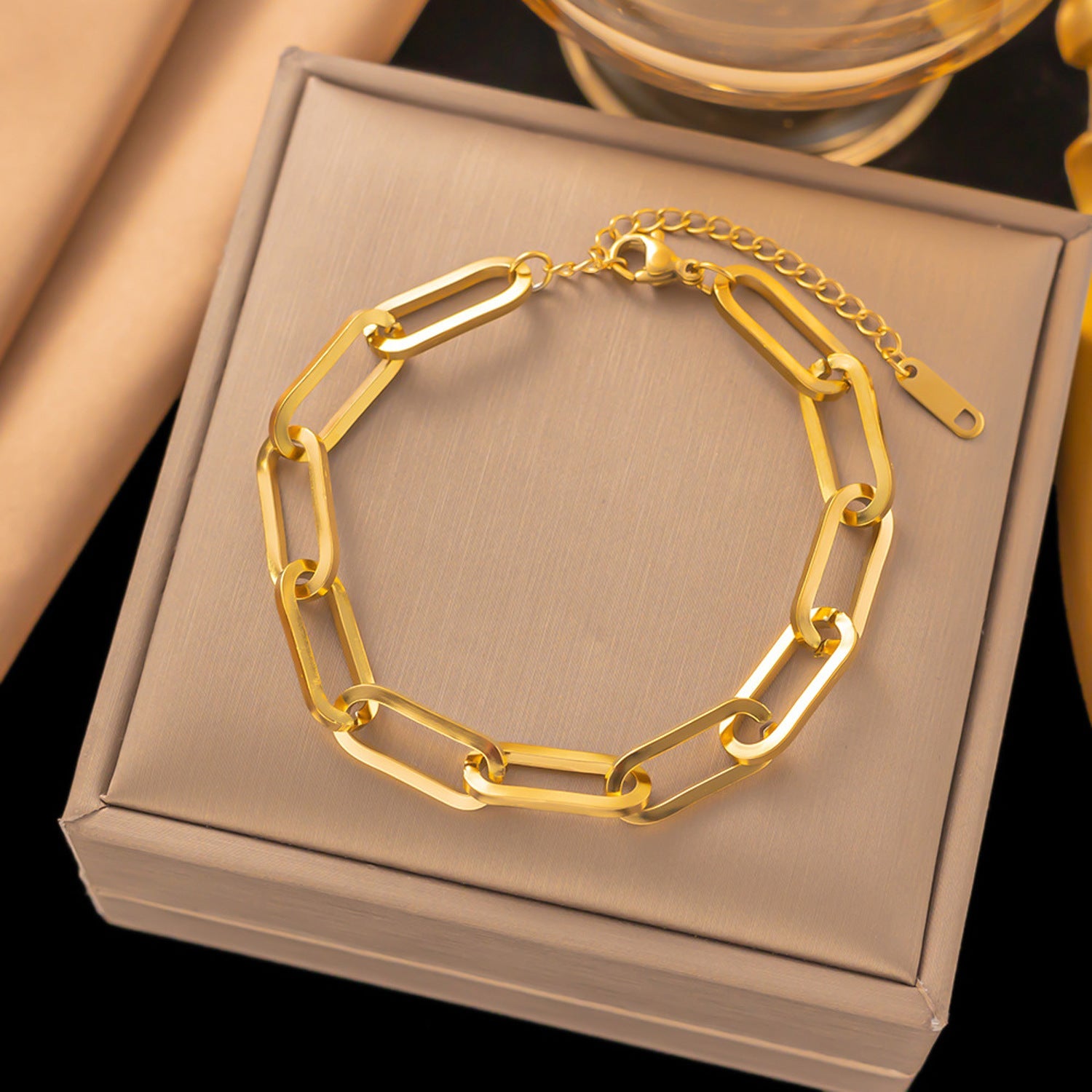 Gliederarmband Silber oder Gold Damen KARMA