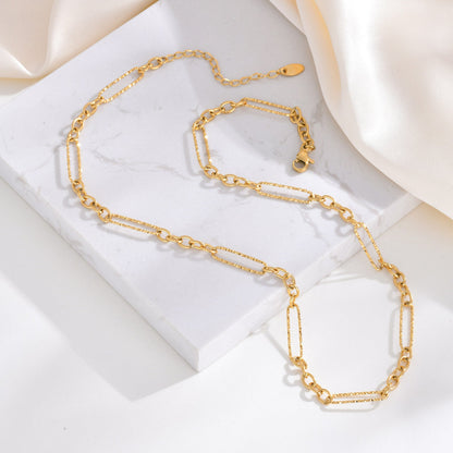 Gliederkette für Damen in Gold aus Edelstahl KARMA