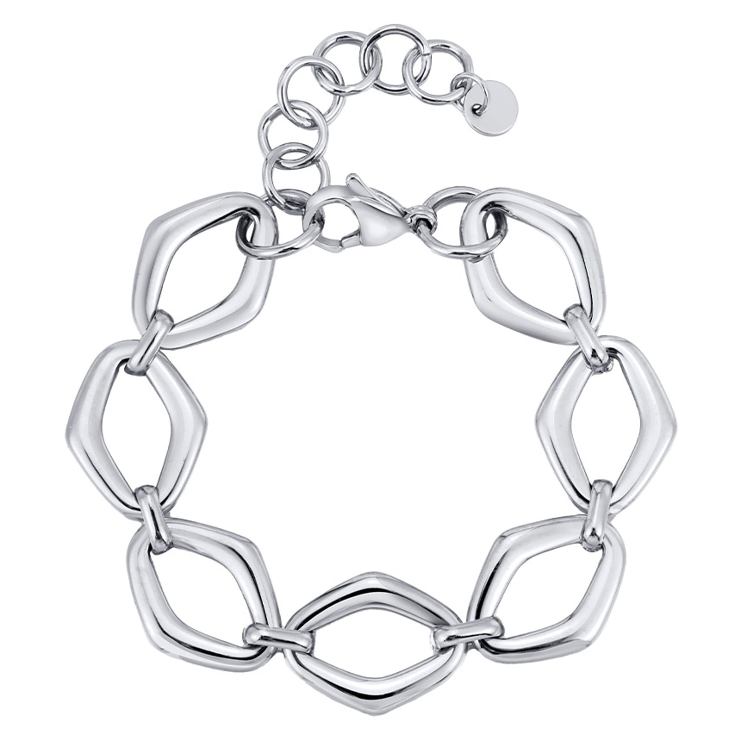 Gliederarmband Edelstahl Damen Gold oder Silber modern Armband KARMA