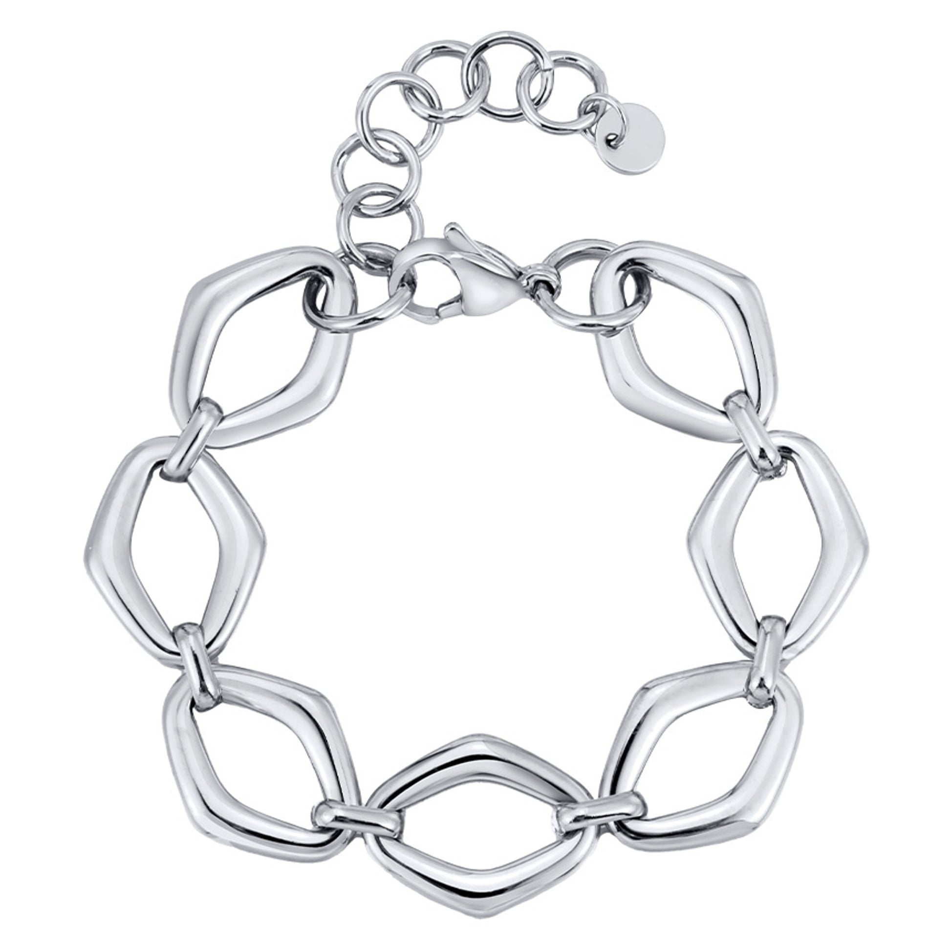 Gliederarmband Edelstahl Damen Gold oder Silber modern Armband KARMA