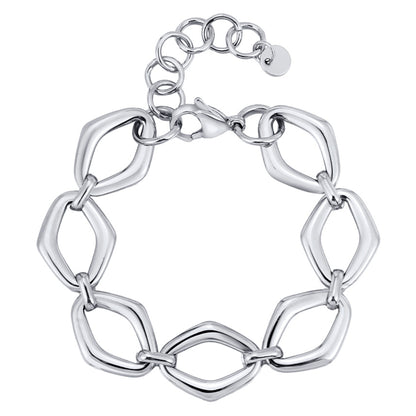 Gliederarmband Edelstahl Damen Gold oder Silber modern Armband KARMA