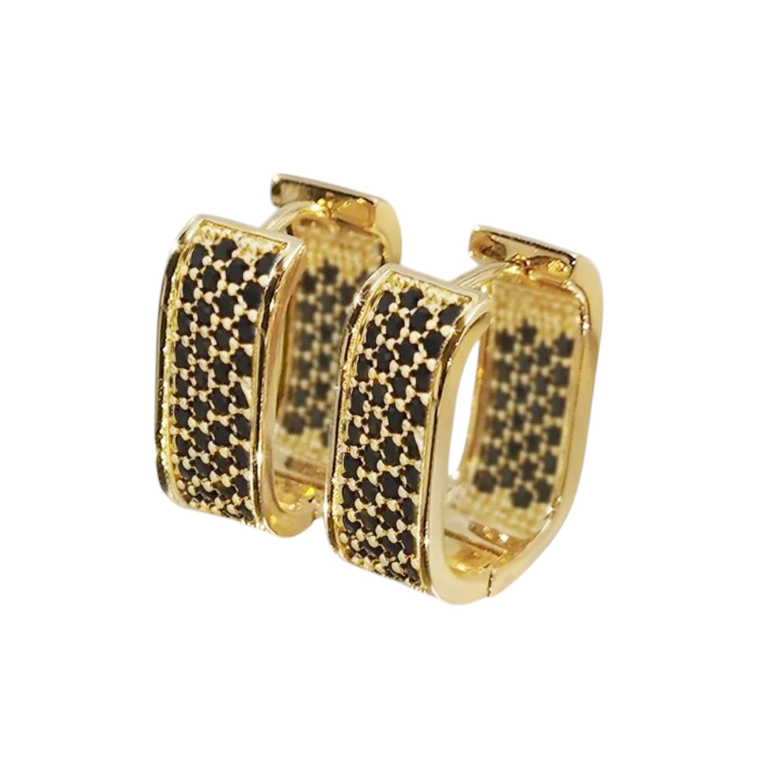 Creolen für Damen Gold-Schwarz KARMA
