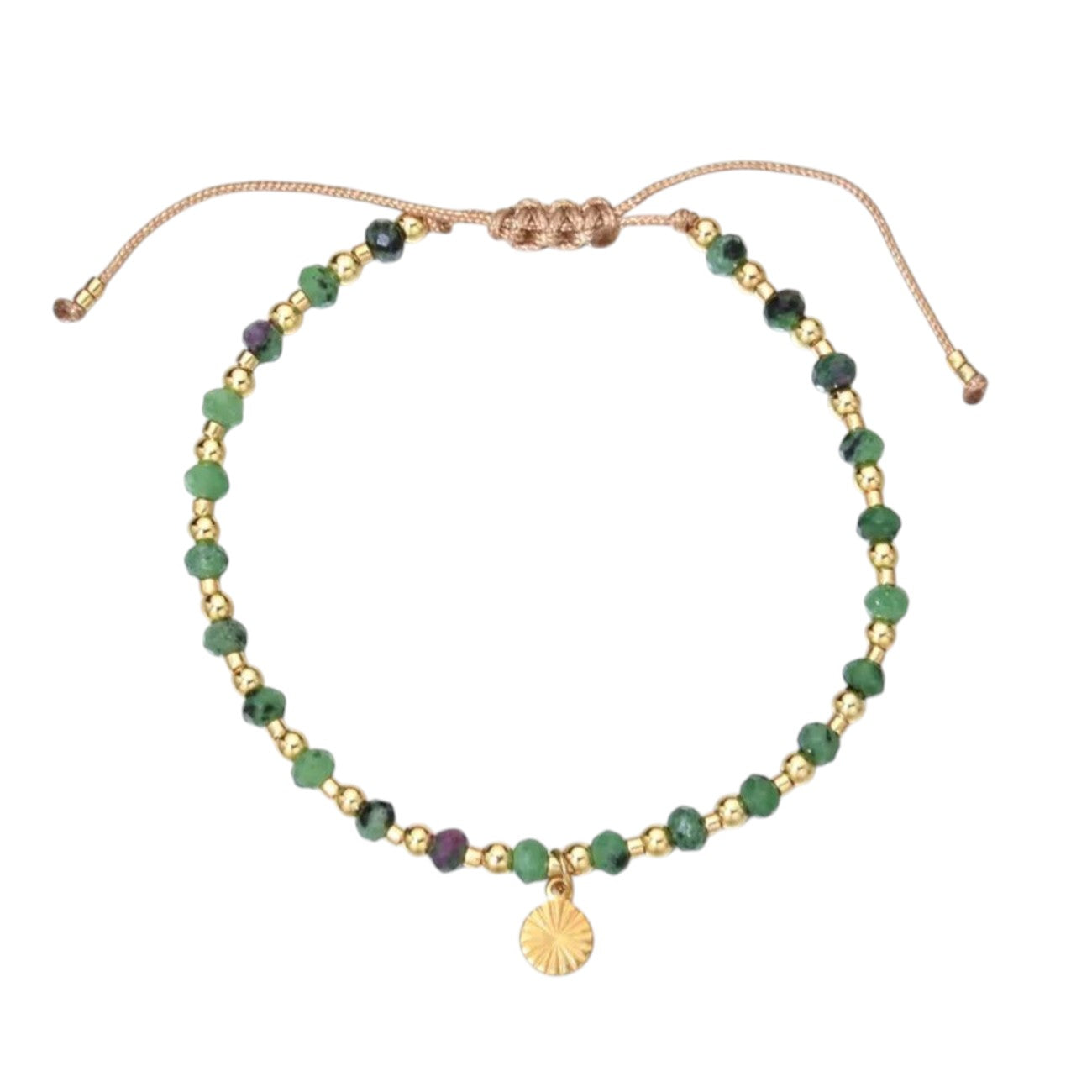 Armband mit Achat Rosa odere Grün KARMA