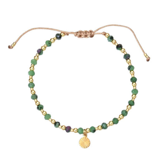 Armband mit Achat Rosa odere Grün KARMA