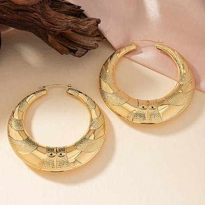XXL Creolen Gold Metall KARMA