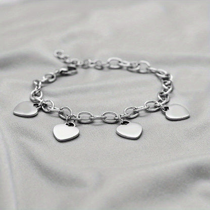 Bettelarmband mit Herzen Silber oder Gold KARMA