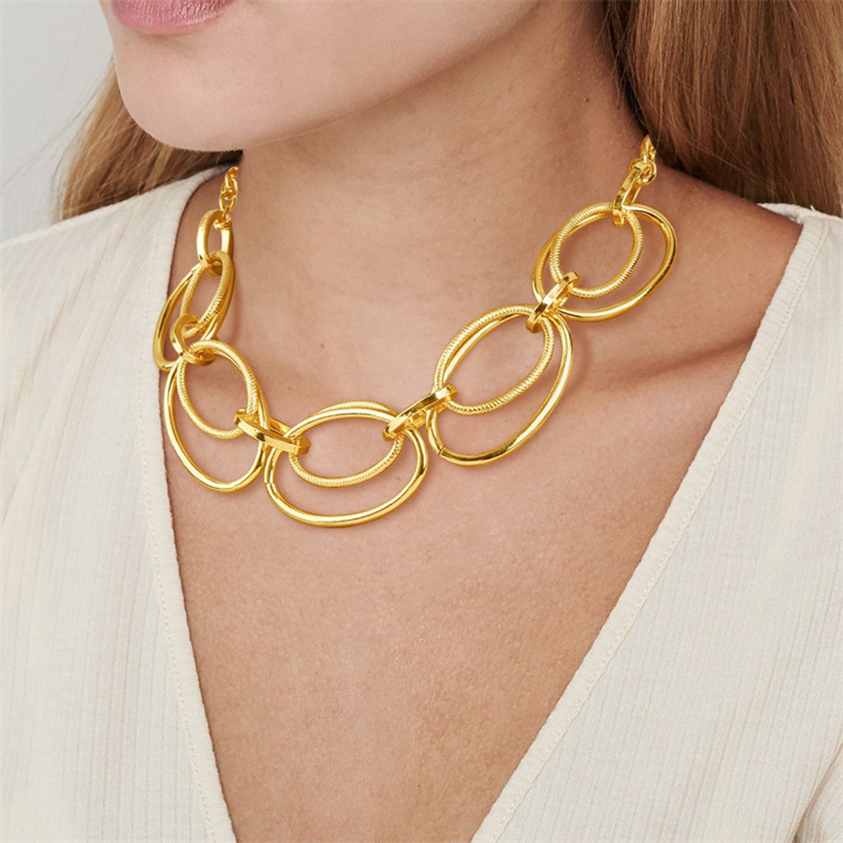 Halskette Gliederkette groß gold KARMA