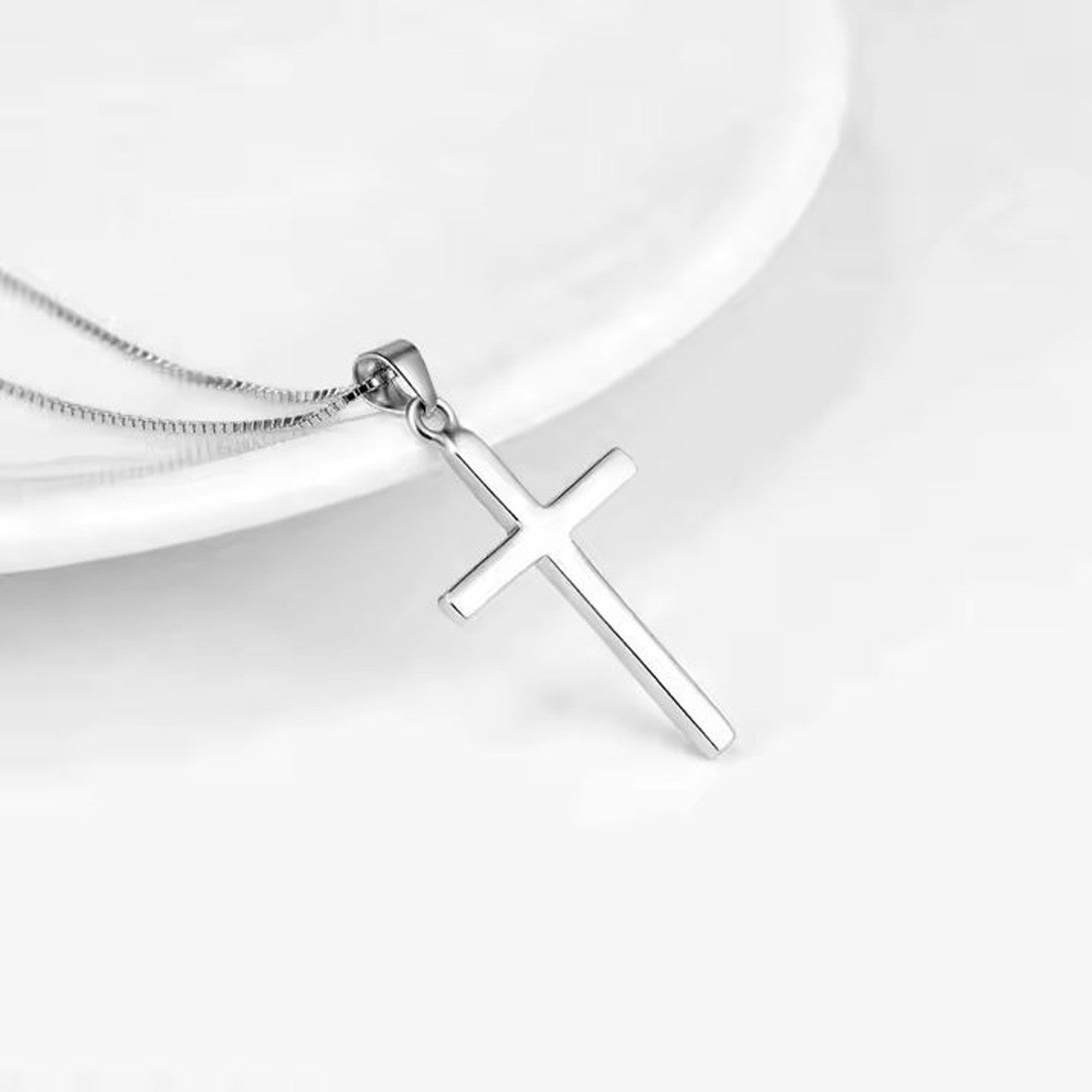 Damenkette mir Kreuzanhänger Silber 925 KARMA
