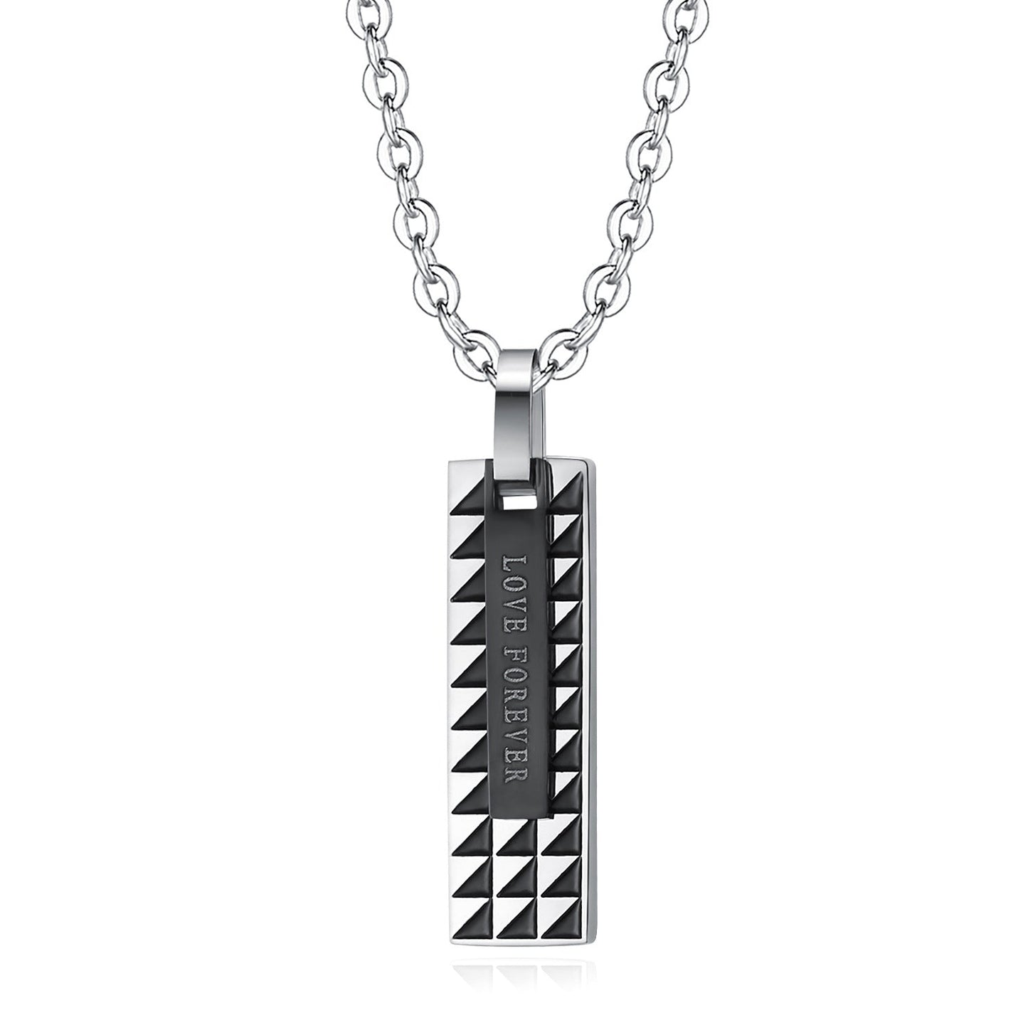 Partnerkette Silber Schwarz Gold Karma