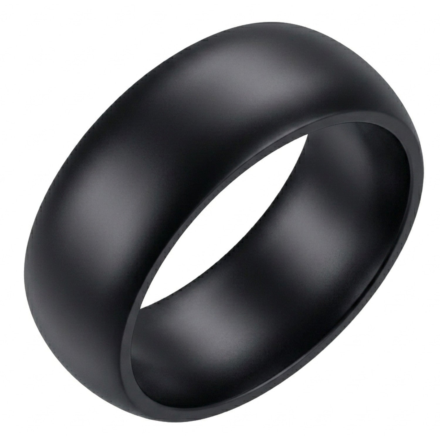Edelstahl Ring Herren Schwarz 56,5 wasserfest hypoallergen rostfrei Herrenring Edelstahlring modern Karma
