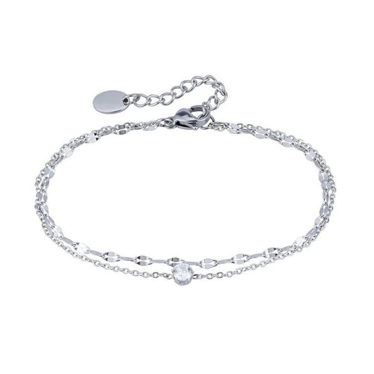 Filigranes Armband mit Zirkon KARMA