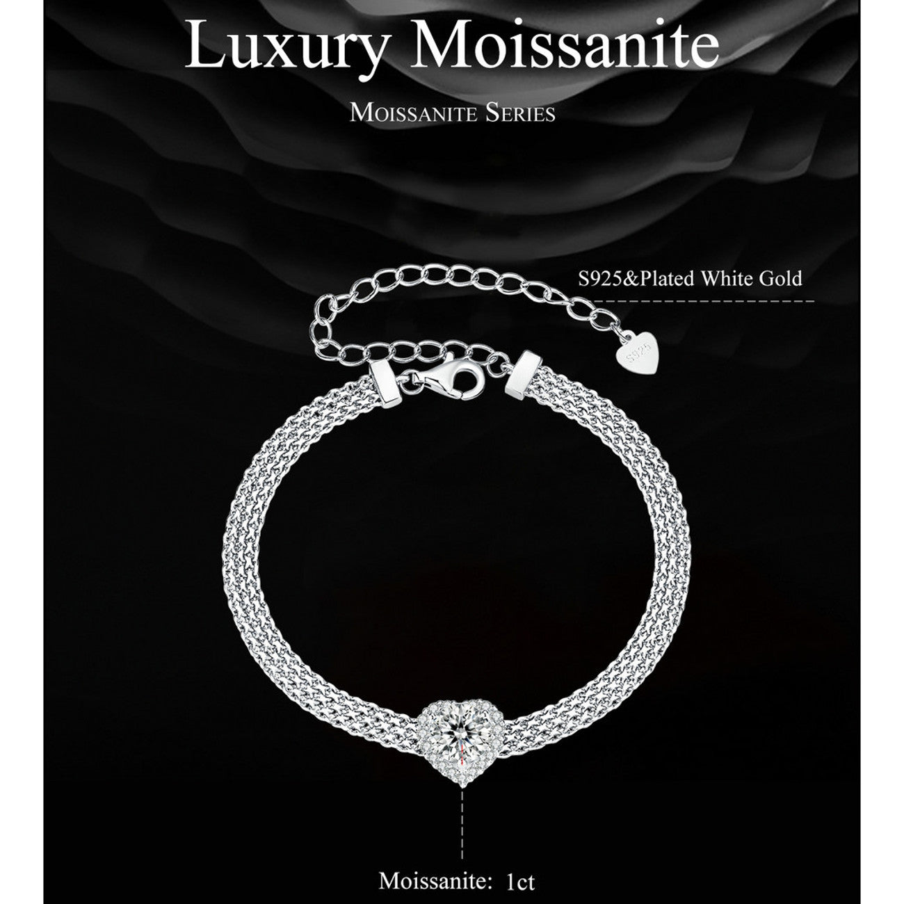 Armband Moissanite Silber925 KARMA