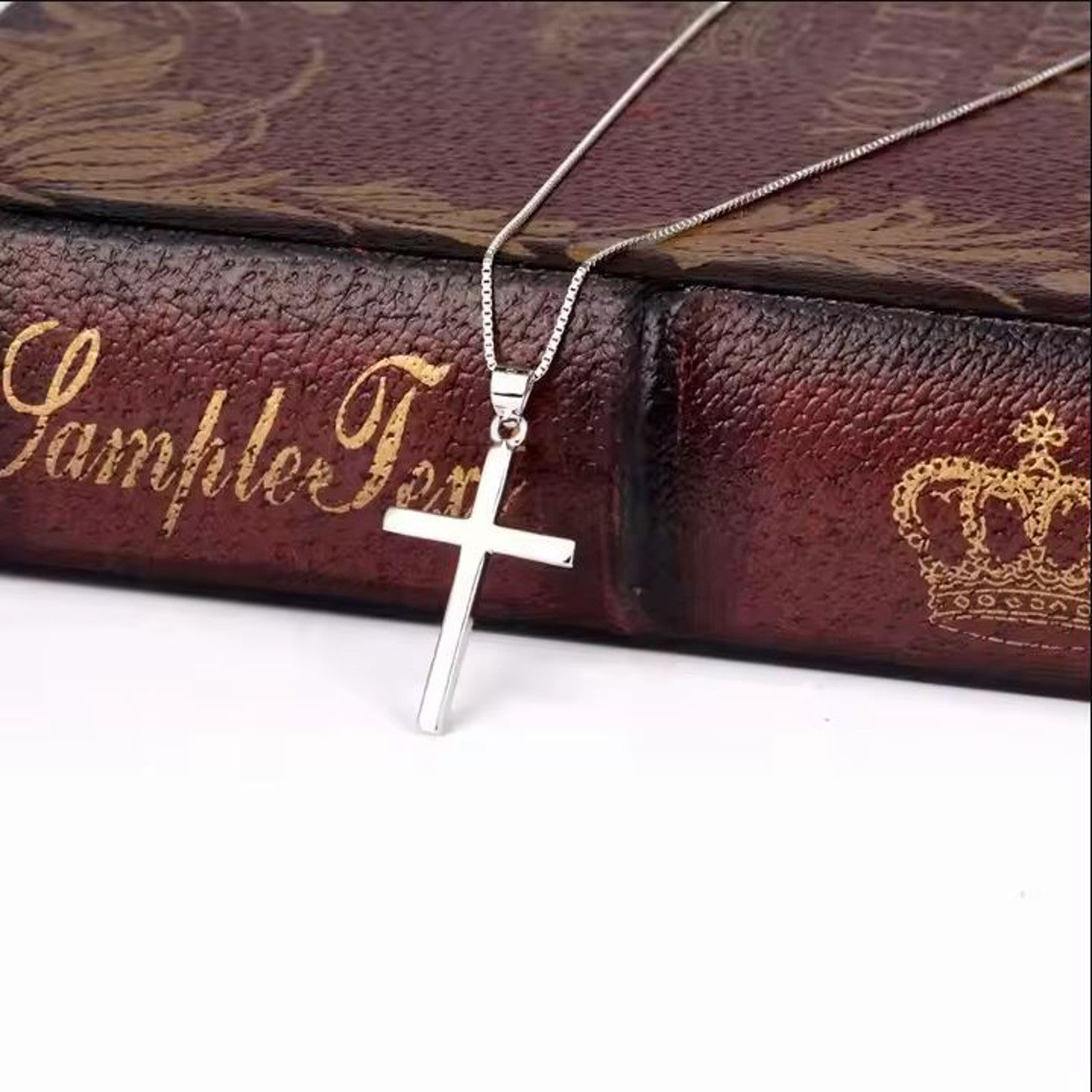 Damenkette mir Kreuzanhänger Silber 925 KARMA
