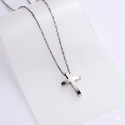 Halskette mit Kreuzanhänger Silber KARMA