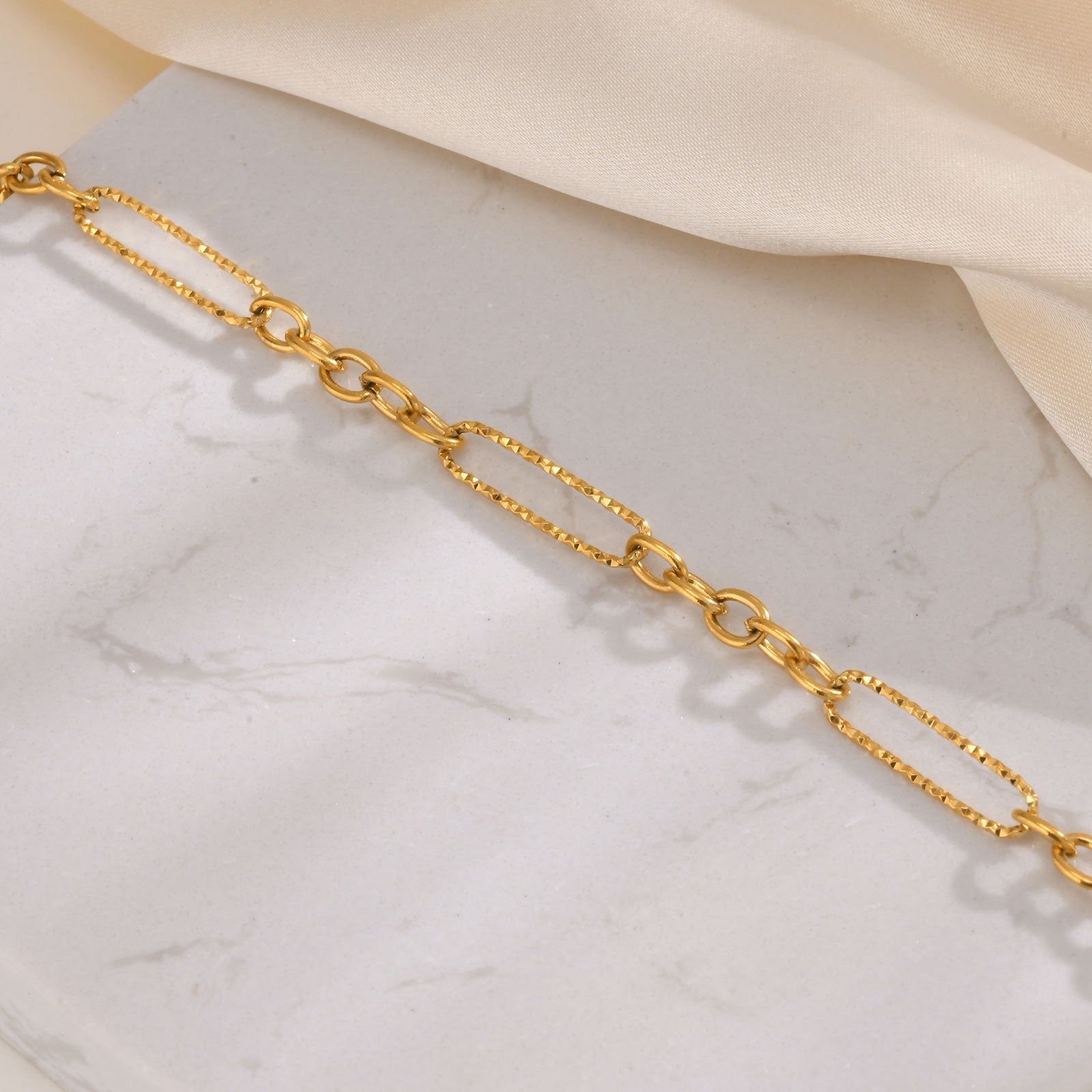 Gliederkette für Damen in Gold aus Edelstahl KARMA