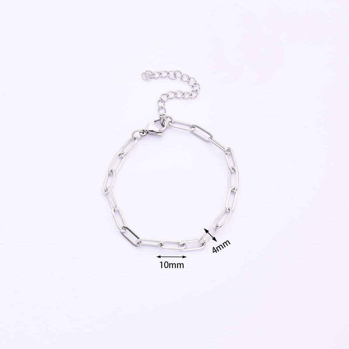 Gliederarmband Edelstahl Silber oder Gold KARMA