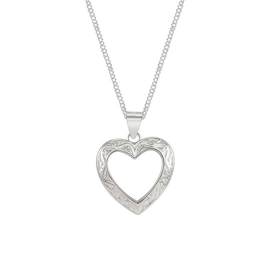 Halskette mit Herzanhänger Silber 925 KARMA