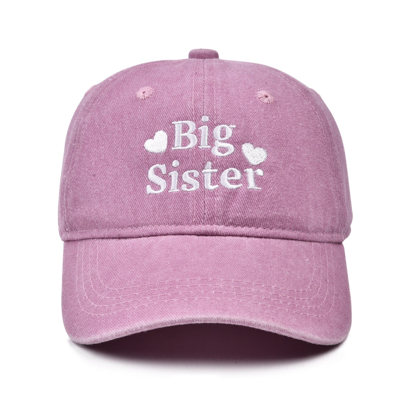 Basecap Big Sister Kinder Rosa Baumwolle 50-54 cm waschbar  Kappe Karma