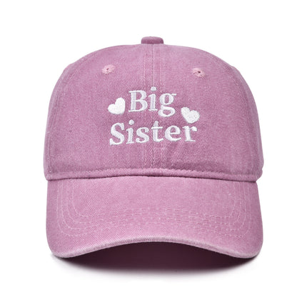 Basecap Big Sister Kinder Rosa Baumwolle 50-54 cm waschbar  Kappe Karma