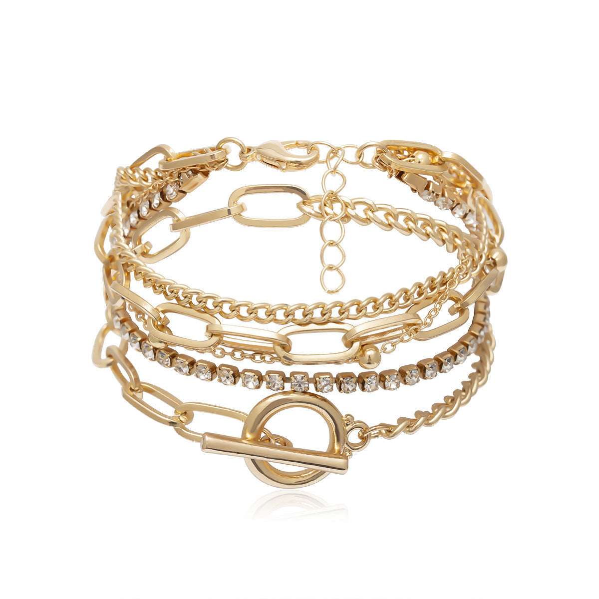 Armbandset Gold für Damen Karma