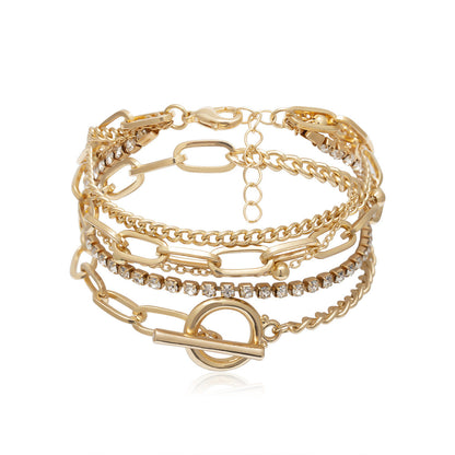 Armbandset Gold für Damen Karma