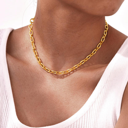 Schmuckset Armband und Halskette Edelstahl Gold KARMA