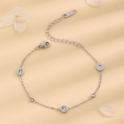 Armband Damen Medaillon Silber oder Gold KARMA
