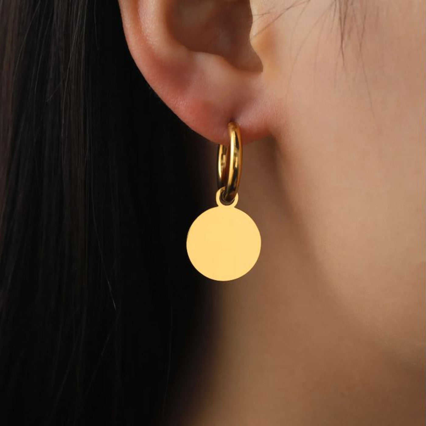 Ohrringe Coins gold oder Silber Karma