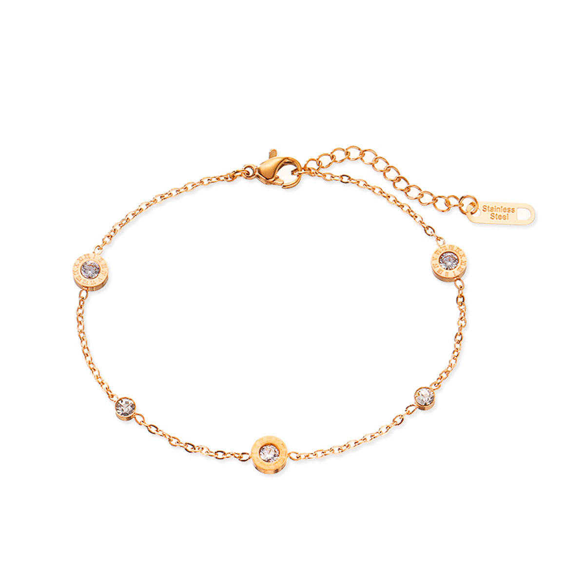Armband mit Kristall Gold oder Silber KARMA