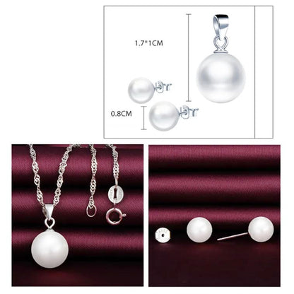 Schmuckset Perlen Silber 925 Karma