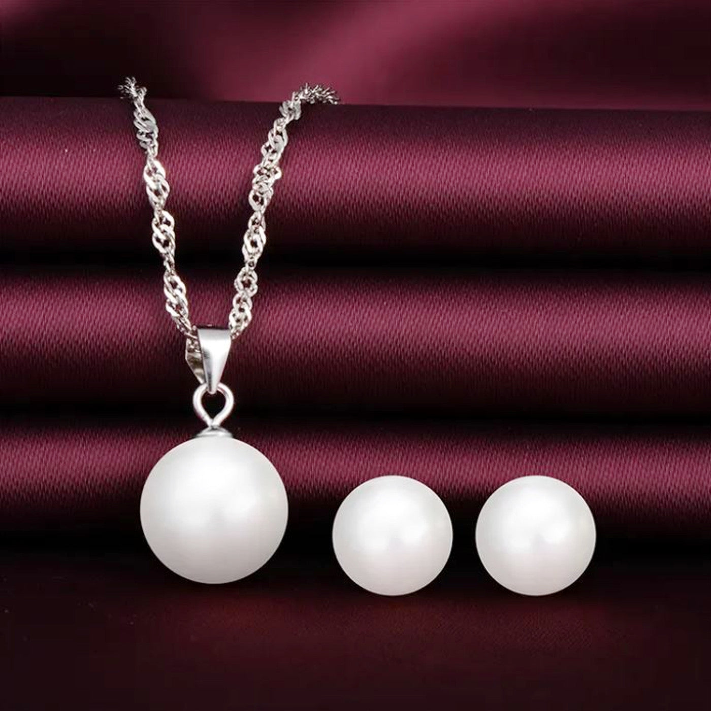 Schmuckset Perlen Silber 925 Karma