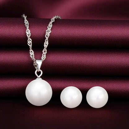 Schmuckset Perlen Silber 925 Karma