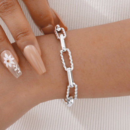 Gliederarmband Damen Gold od. Silber Karma