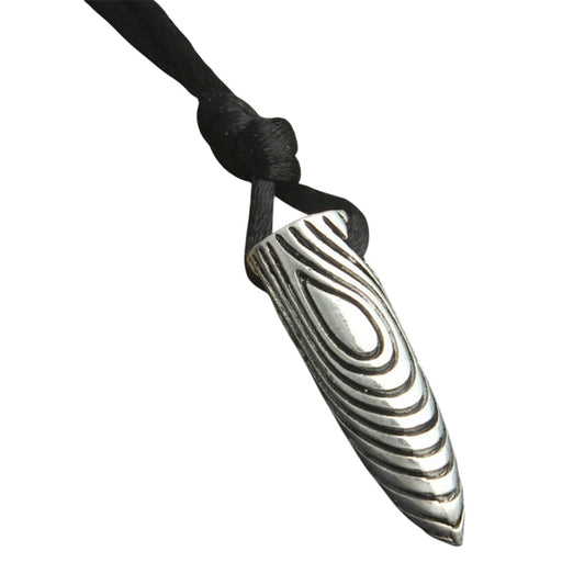 Kette mit Anhänger Schwarz Silber KARMA