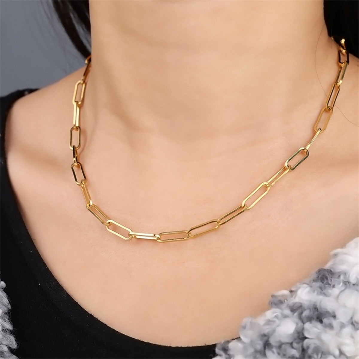 Halskette Gold Gliederkette Damen KARMA