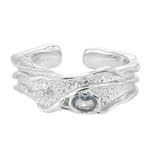 Damenring mit Zirkon Silber 925 KARMA
