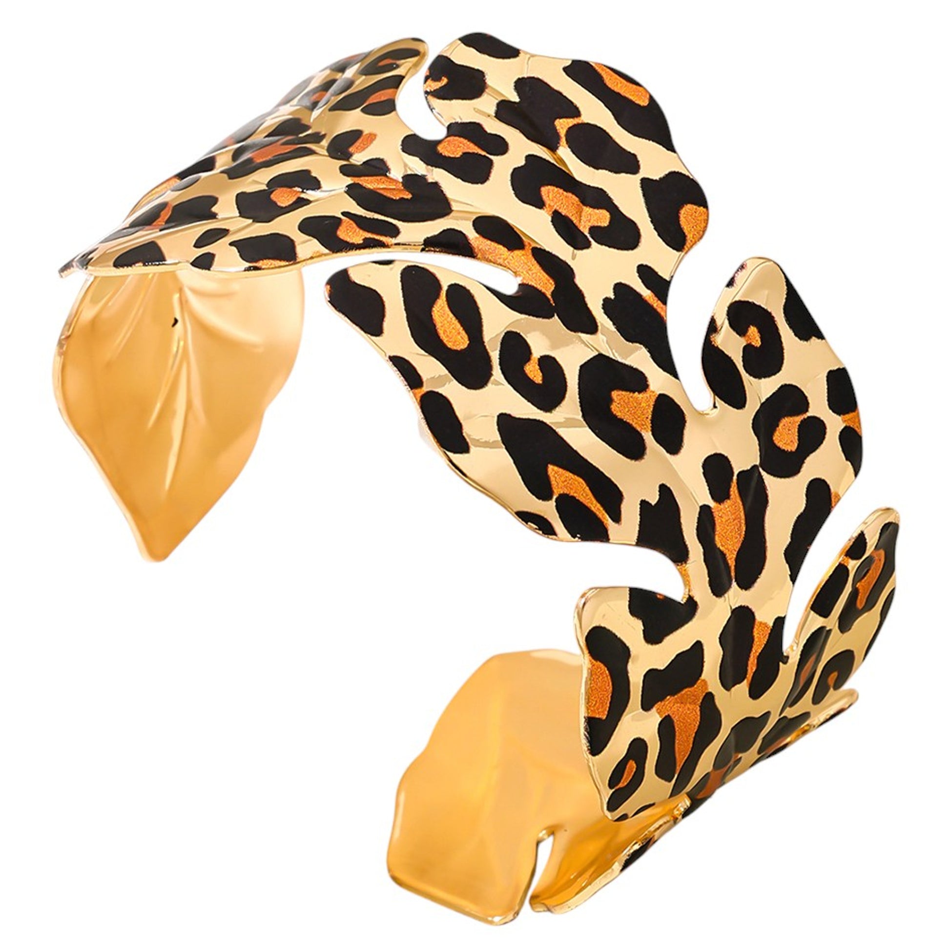 Armreif Leo Gold 6,5 cm modern Damenarmreif Armschmuck KARMA