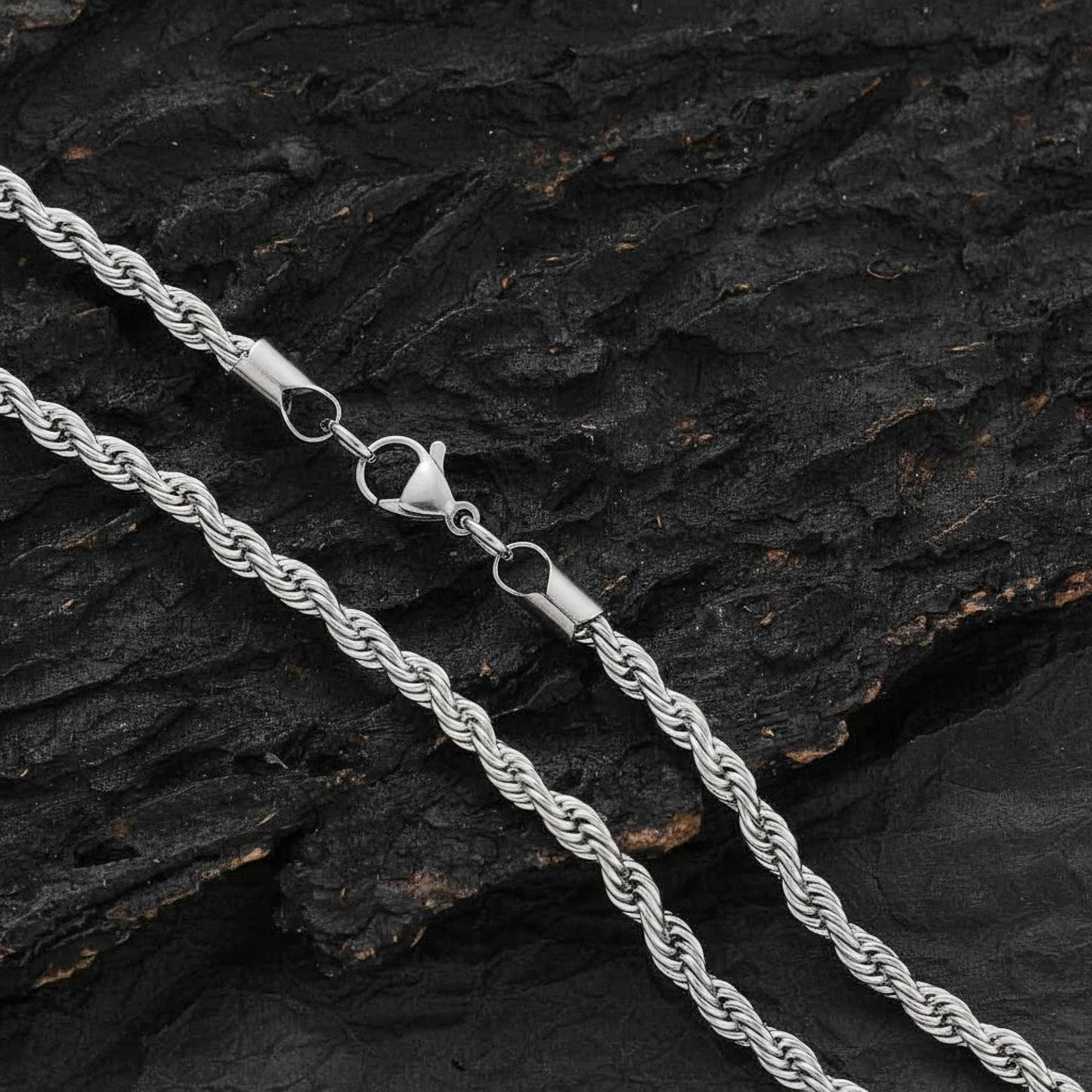 Halskette Edelstahl Herren 6 mm modern Kette wasserfest hypoallergen rostfrei Karma