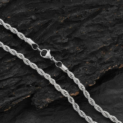 Halskette Edelstahl Herren 6 mm modern Kette wasserfest hypoallergen rostfrei Karma