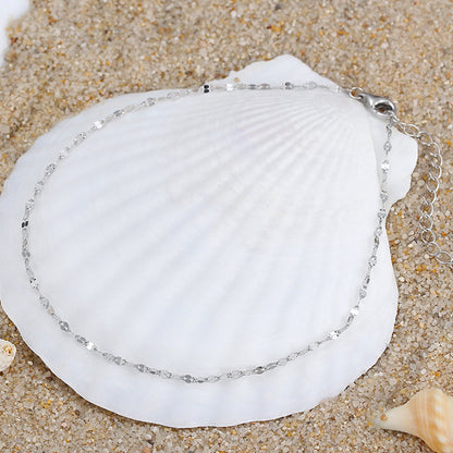 Fußkettchen Silber 925 Damen Fußkette KARMA