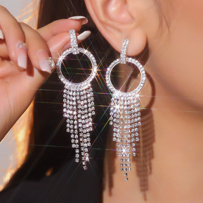 Strass Ohrringe Kreis Karma
