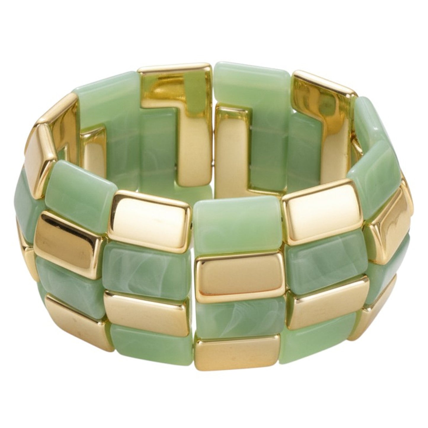 Breites Armband Damen Acryl vers. Farben modern dehnbar KARMA