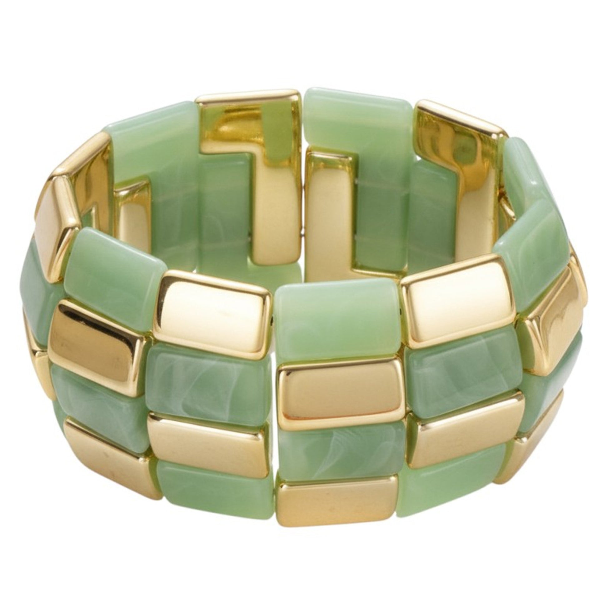 Breites Armband Damen Acryl vers. Farben modern dehnbar KARMA