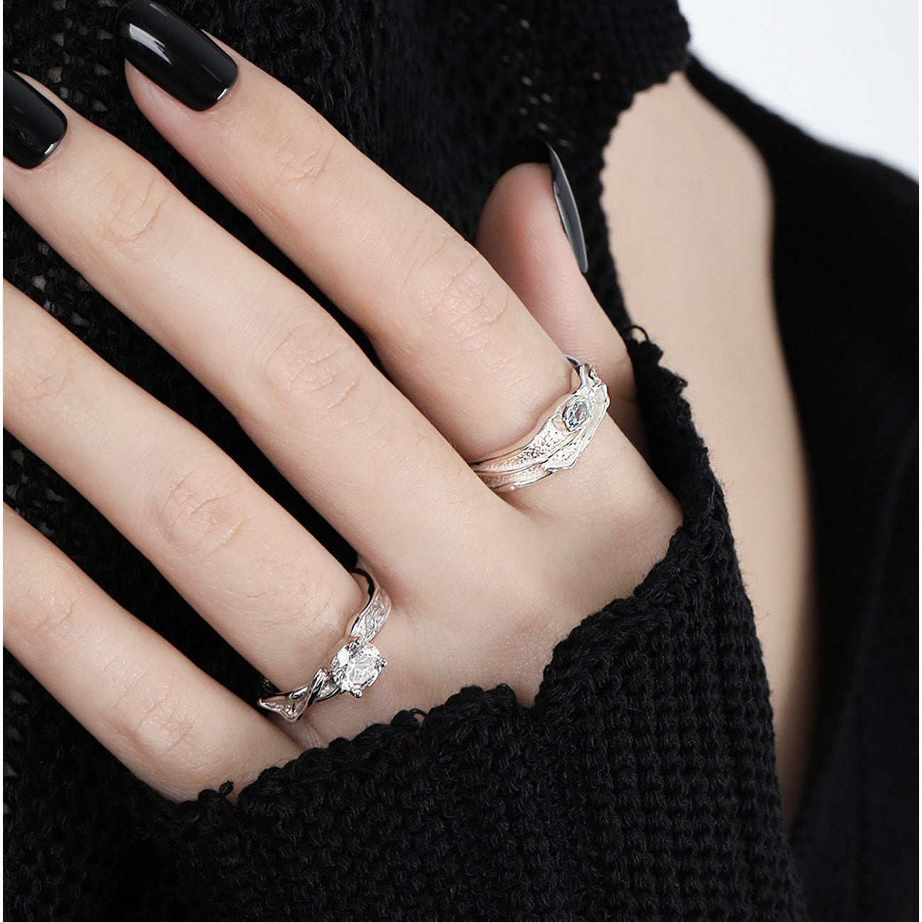 Damenring mit Zirkon Silber 925 KARMA