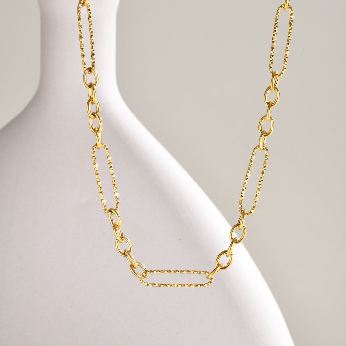 Gliederkette für Damen in Gold aus Edelstahl KARMA