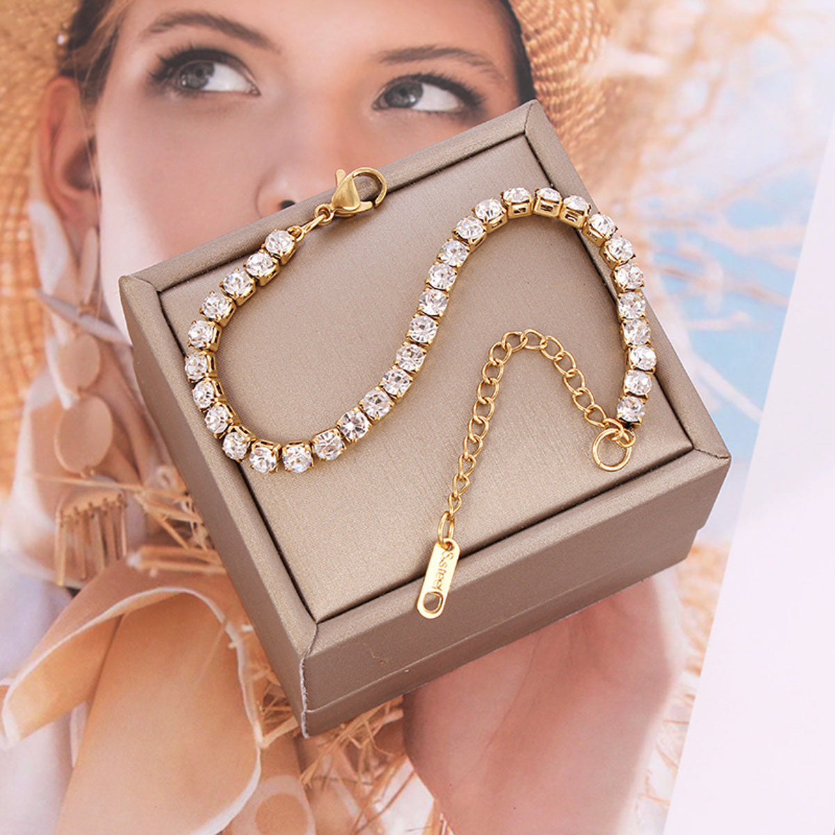 Tennisarmband Kristalle KARMA