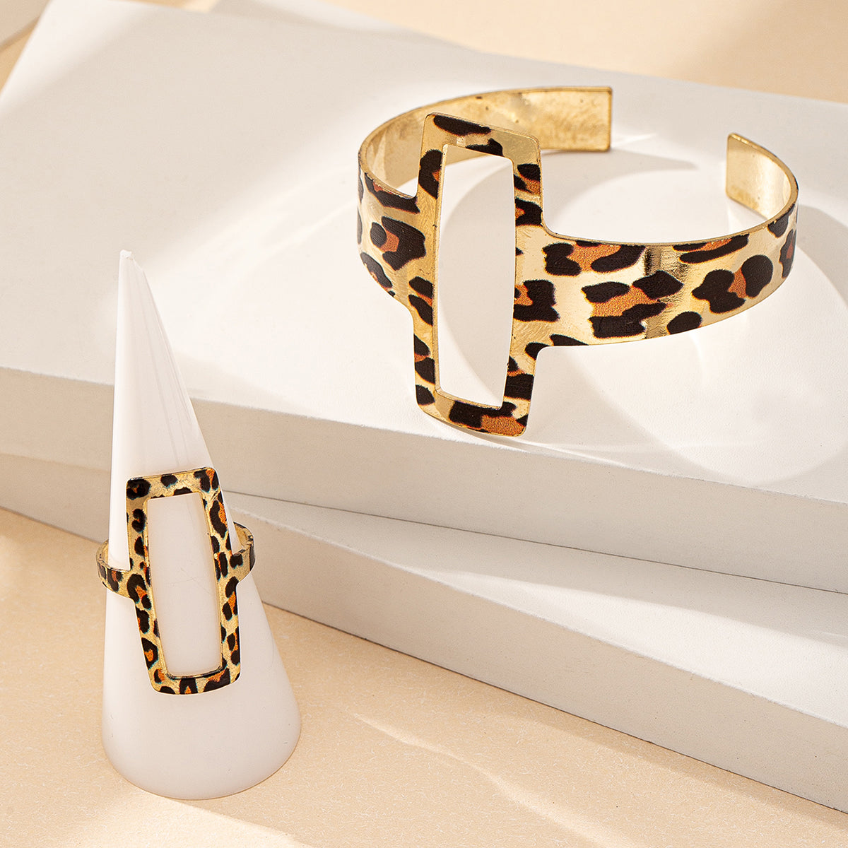 Schmuckset Leopard braun gold KARMA